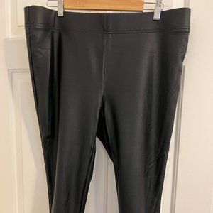 Vegan leather pants from Loft with Back Zip